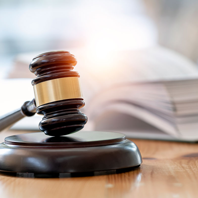 Gavel and legal papers for trust litigation at Richards & Richards Law Firm