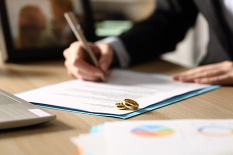 Wedding Rings on Divorce papers - Get a Divorce Lawyer in Ogden, UT